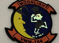 VMM-764 Moonlight Halloween PVC Patch – With Hook and Loop