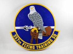 557th Flying Training Squadron, 18 inch Mahogany Plaque
