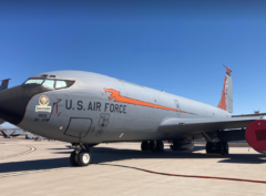 161st ARW Arizona ANG 2023, KC-135R 18-inch Mahogany Model