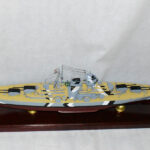 Bismark, WWII German Battleship, 36 inch Mahogany Model
