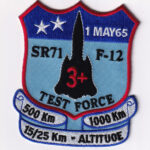 Lockheed Martin® SR-71 F-12 Test Force, 1 May 1965, 4 inch, Hook and Loop, Officially Licensed