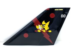 VF-11 Red Rippers F-14 Tail Flash, Mahogany
