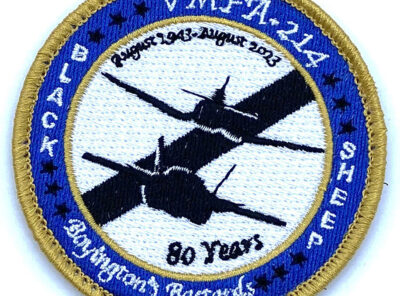VMFA-214 Blacksheep Squadron 80th Anniversary Patch