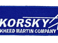 Sikorsky® Logo Embroidered, Patch – Sew On, 4″x1.5″