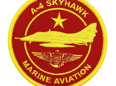 A-4 Skyhawk Patch – With Hook and Loop, 3″