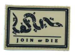 Join or Die, 3.5″x2.4″, PVC Patch