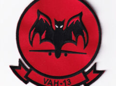VAH-13 Bats Squadron Patch – Hook and Loop, 4.5″, Navy