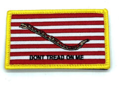 Don’t Tread On Me Embroidered Shoulder Patch, Sew On, 3.75″x2″
