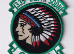 335th TFS Chiefs, 4-inch Patch – Hook and Loop