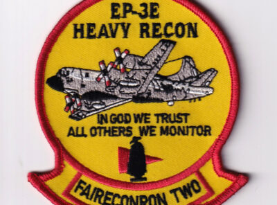 VQ-2 Sandeman, EP-3 Heavy Recon, In God We Trust, 4 inches, Patch-Hook and Loop