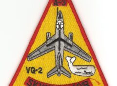 VQ-2 Sandeman, A-3 Skywarrior Whale Patch, 4 inch, Hook and Loop