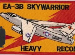 VQ-2 Sandeman, EA-3B Skywarrior Heavy Recon, 5.75“ long X 3”, Patch – Hook and Loop