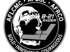 AFLCMC, AFGSC, AFRCO, B-21 Raider, 18-inch Mahogany Model