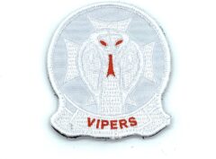 HMLA-169 Vipers White Squadron Patch -With Hook and Loop