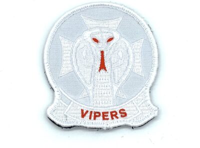 HMLA-169 Vipers White Squadron Patch -With Hook and Loop