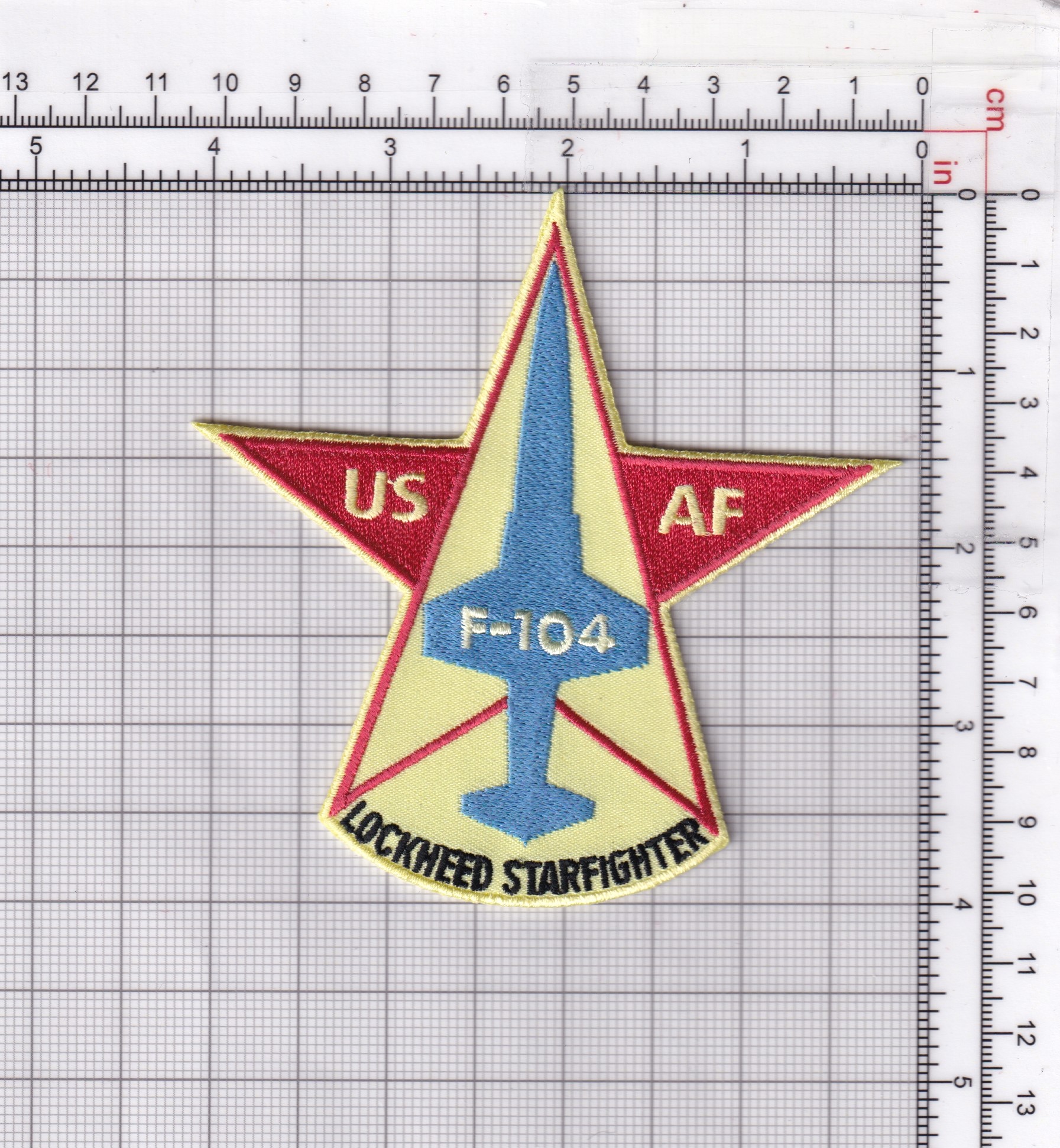 Lockheed Martin® F-104 Starfighter® Nostalgic Embroidered 4in Patch ...